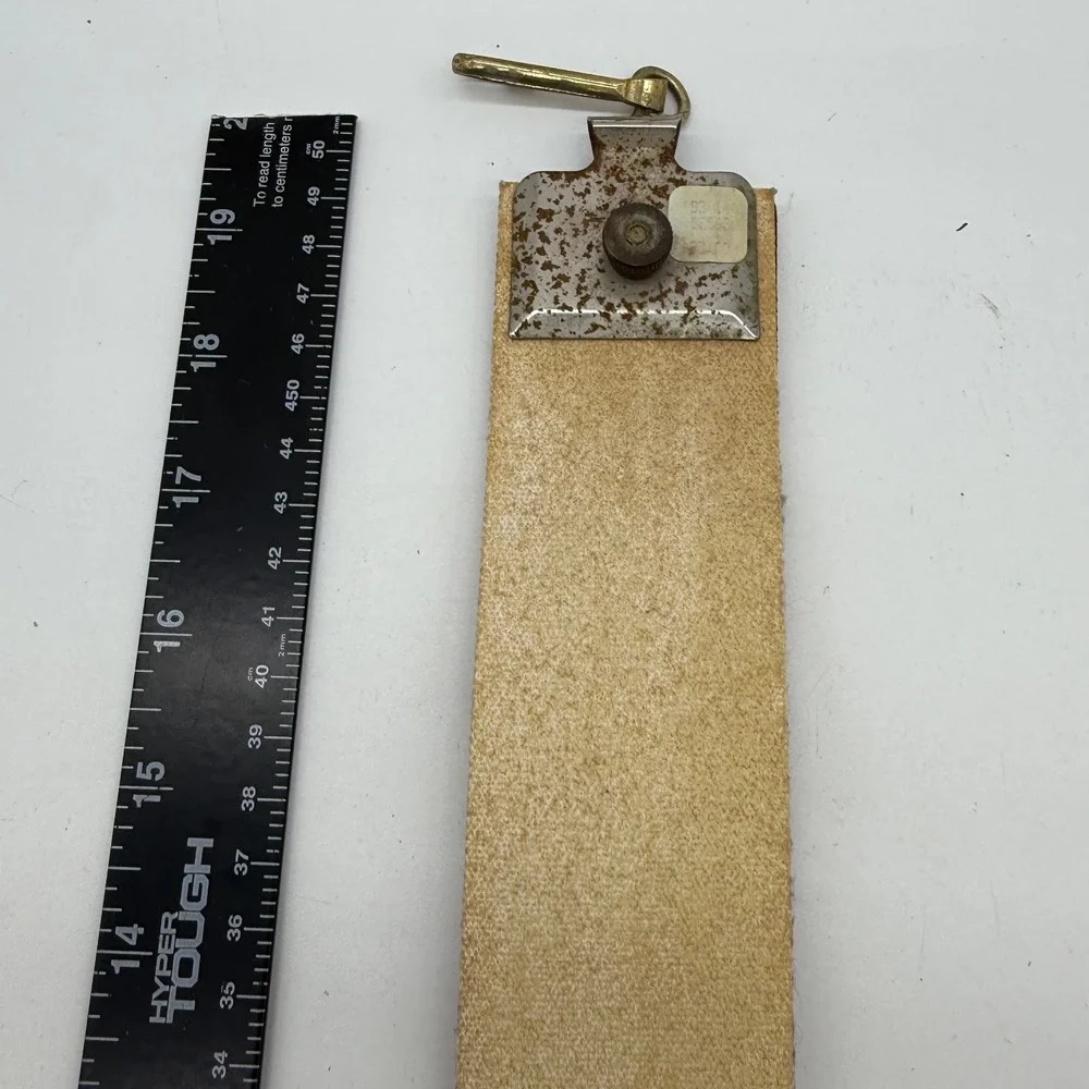 Illinois Razor Strop Co Chicago 206 Vintage Leather Canvas Straight Razor Strop